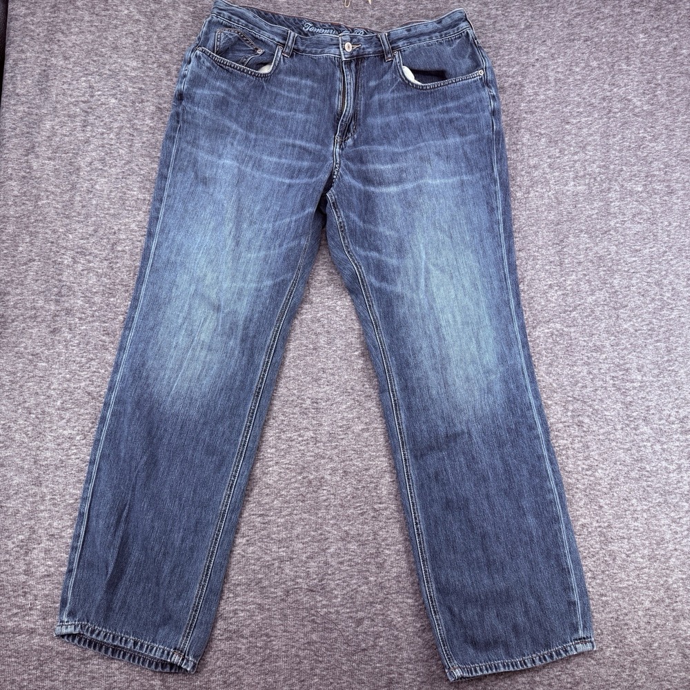 Tommy Bahama Mens Classic Fit Straight Blue Denim Jeans Medium Wash Size 40x32